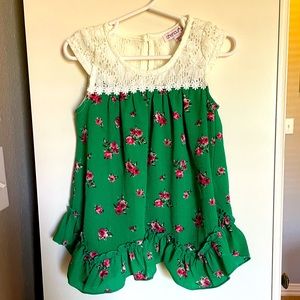 chenault girl floral blouse